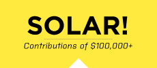 Solar contribution at least $100,000